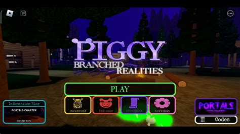 PIGGY BRANCHED REALITIES MENU UPDATE YouTube