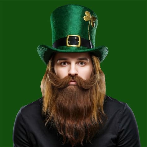 Premium Ai Image Aigenerated Image Of Beard Man Wears A Leprechauns