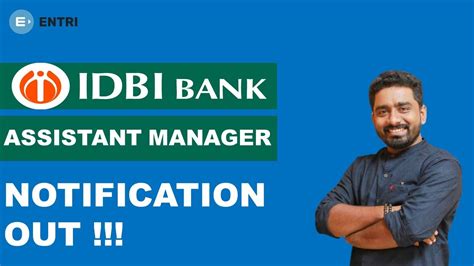 Idbi Assistant Manager Notification Out Apply Now Pgdbf Youtube