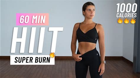 60 Min Intense Hiit Workout To Burn 1000 Calories Full Body Cardio At