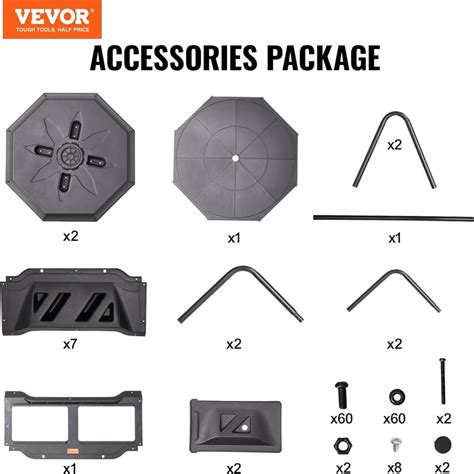 Vevor Composteur De Jardin Rotatif L Double Chambre Bac Compost