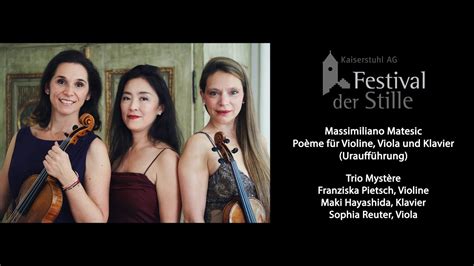 Trio Mystère Franziska Pietsch Violine Sophia Reuter Viola Maki