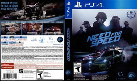 Need For Speed Dvd Cover 2015 Usa Ps4
