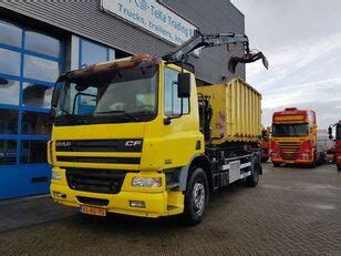 DAF CF 75 250 HIAB 099 Hook System 116DKM Hook Lift Truck For Sale