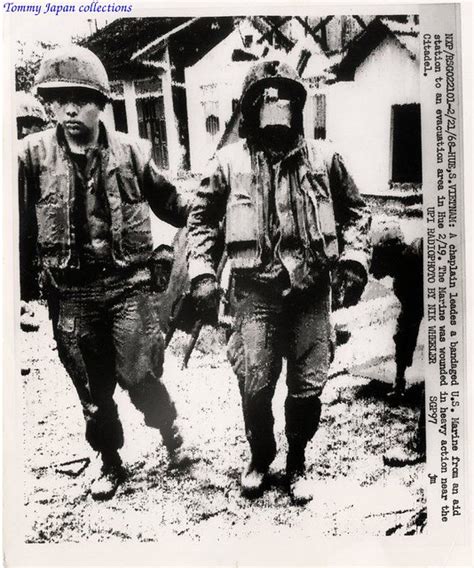 Vietnam War Photo Chaplain Leads Wounded Marine To Safet Flickr