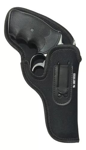 Coldre Neoprene Revolver 38 4 6 Tiros Uso Velado Destro