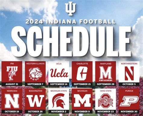 Indiana football's 2024 schedule released by Big Ten - TheHoosier: Indiana Hoosiers Football ...