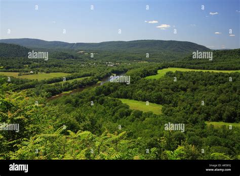 Potomac River Overlook Great Cacapon West Virginia Usa Stock Photo