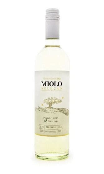 Vinho Fino Branco Miolo Pinot Grigio Riesling Ml Vinho