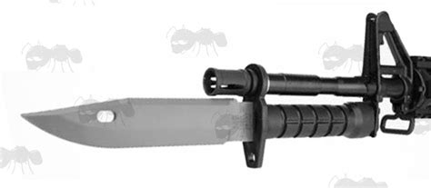 Airsoft M9 Rubber Bayonet M4 M16 Rifle Knife With Scabbard