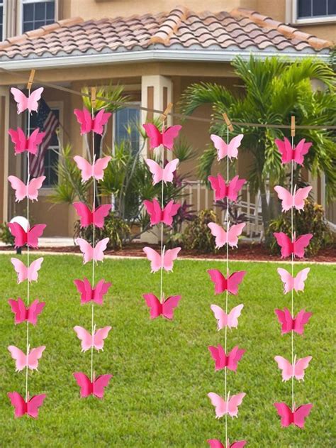 Butterfly Design Hanging Decoration 1pc Decorations Paper Flowers