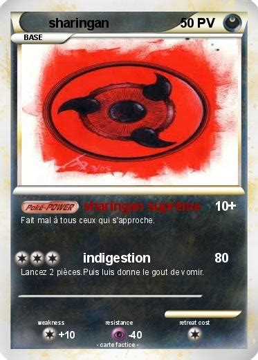 Pok Mon Sharingan Sharingan Supr Me Ma Carte Pok Mon