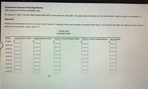 Solved Cornerstone Exercise 9 30 Algorithmic Debt Issued Chegg