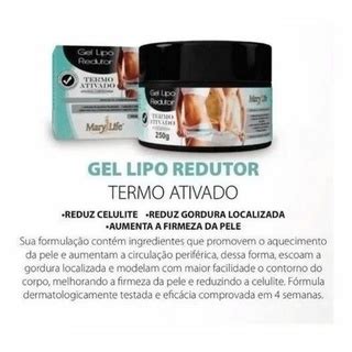 Gel Lipo Redutor Termo Ativado Mary Life 250g Shopee Brasil