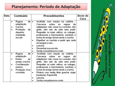 Simone Helen Drumond Planejamento Per Odo De Adapta O