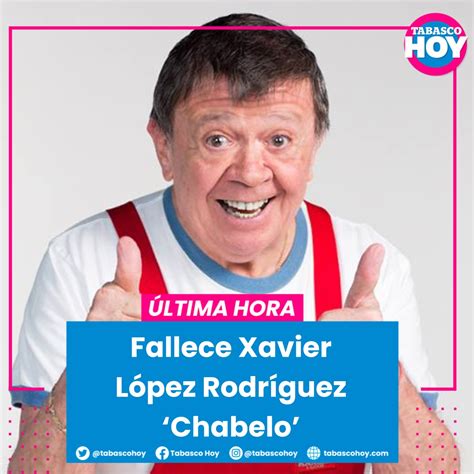 Tabasco HOY on Twitter ÚLTIMAHORA Muere Chabelo a los 88 años