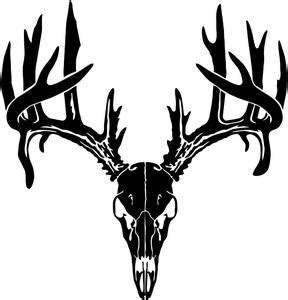 Deer Skull Silhouette - ClipArt Best