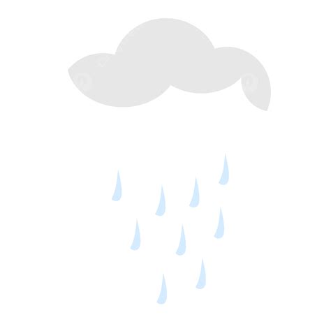 Vector Clouds And Raindrops Clouds Rain Raindrops PNG Transparent