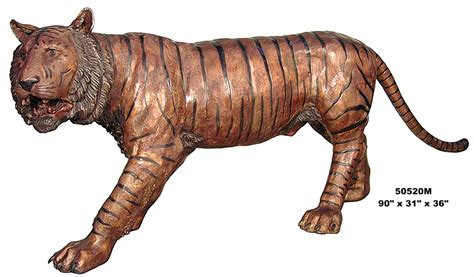 Bronze Bengal Tiger Statue