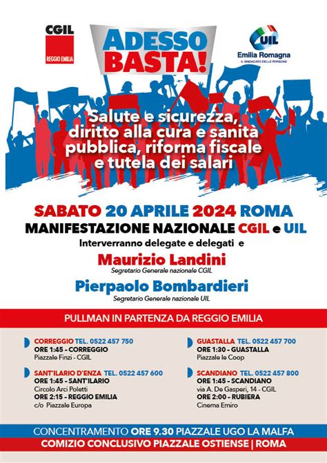 Adesso Basta Manifestazione Nazionale Di Cgil E Uil A Roma Il