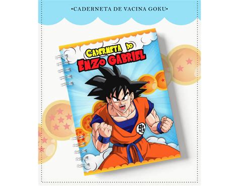 Caderneta Do Adolescente No Tema Goku Elo Produtos Especiais