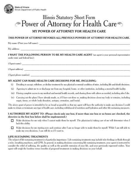 Illinois Power Of Attorney Forms