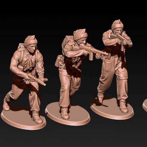 3d Printable Ww2 British Commandos By Kozak Miniatures