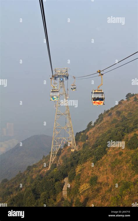 Stunning view from a cable car Stock Photo - Alamy