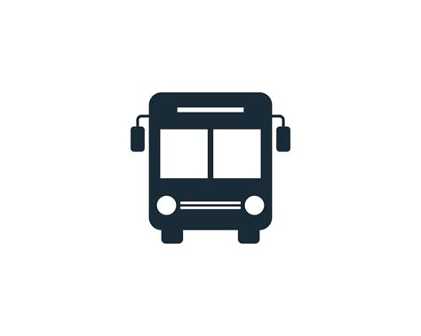 Bus Transportation Icon Vector Logo Template Illustration Design