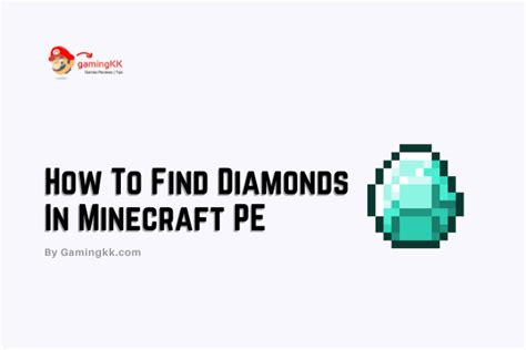 How To Find Diamonds In Minecraft Pe