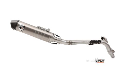 Mivv Full System 1x1 Oval Stainless Steel Standard Exhaust For Honda