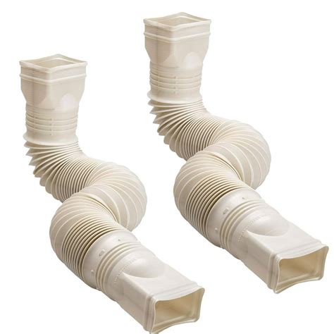 2 Pack Limestone Flexible Downspout Extension Gutter Connector