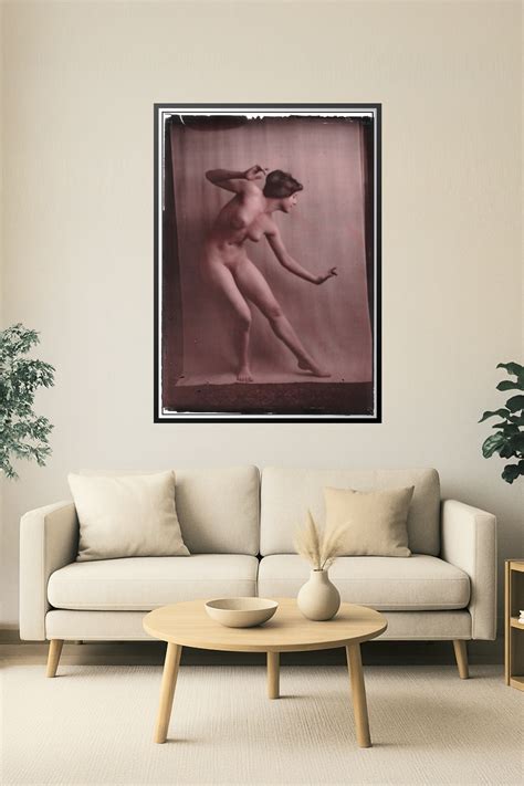 Vintage Nude Figure Art Poster Classic Fine Art Photography