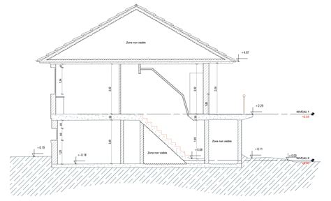 Plans De Coupes Sur Des Plans D Dans Le B Timent S D Engineering