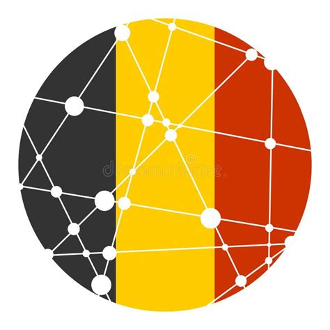 Belgische Landkarte Reise Und Geographiekonzept Stock Abbildung