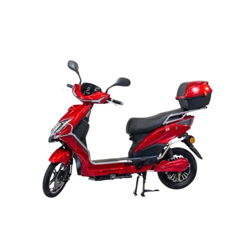 Scuter Electric Fara Permis Eco Rider Mx Plus V Ah Rosu Emag Ro