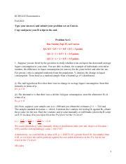 ECON 425 Fall 2022 PS 2 With Answer Key 2 Pdf ECON 425 Econometrics