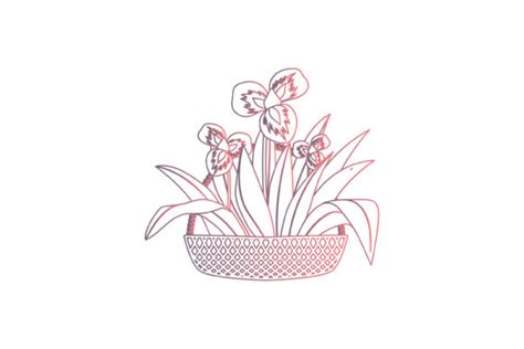 Spring Flower Basket 15 Gradien Icon Graphic By Raysaozora · Creative