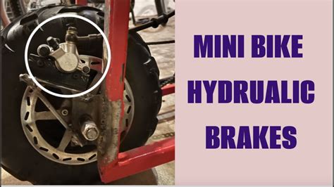 Mini Bike Hydraulic Brakes Step By Step Youtube