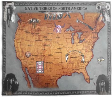 Native American Tribes Map Printable 042022