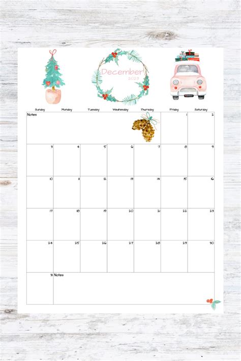 Fillableeditable December 2023 Calendar December 2023 Printable