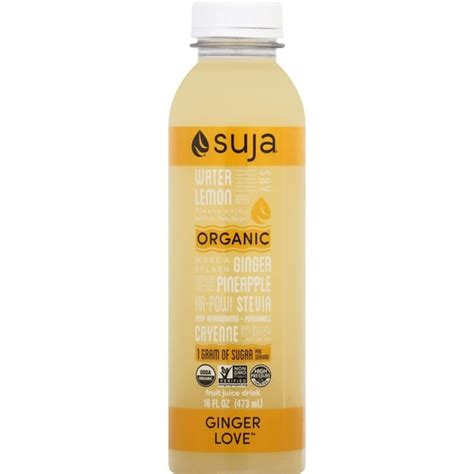 Suja Ginger Love Organic Fruit Juice Drink 16 Fl Oz Instacart