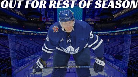 Breaking News Toronto Maple Leafs John Klingberg OUT For Season YouTube