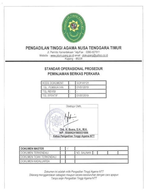 Pdf Pta Kupang Go Id Pedoman Pelaksanaan Tugas Dan Administrasi