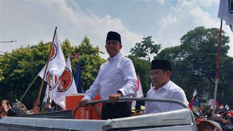 Anies Dan Muhaimin Tiba Di Kantor KPU Untuk Daftar Sebagai Bakal Capres