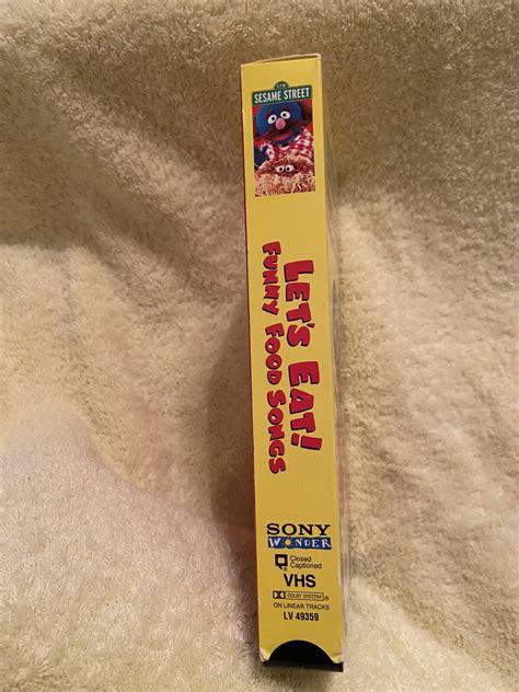 Sesame Street Let S Eat Funny Food Songs Vhs Grover Muppets Vg