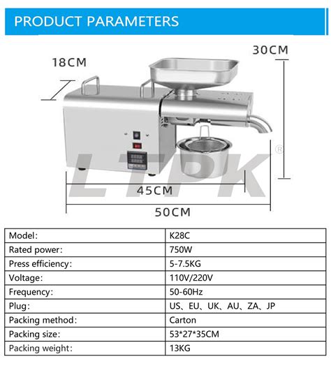 K C Stainless Steel Oil Press Machine Automatic Home Commercial Oil