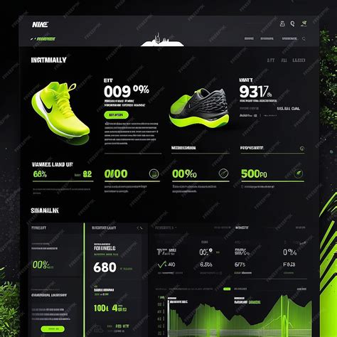 Premium Photo | Nike Sustainability Dashboard Environmental Impact Showcase