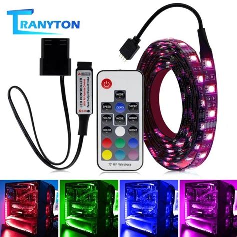 V Rgb Led Strip Light Pc Computer Case Pin Header Diy Shape