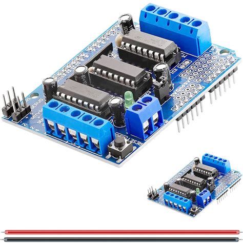 DAOKAI 2 piezas L293D Placa de expansión del controlador del motor 4